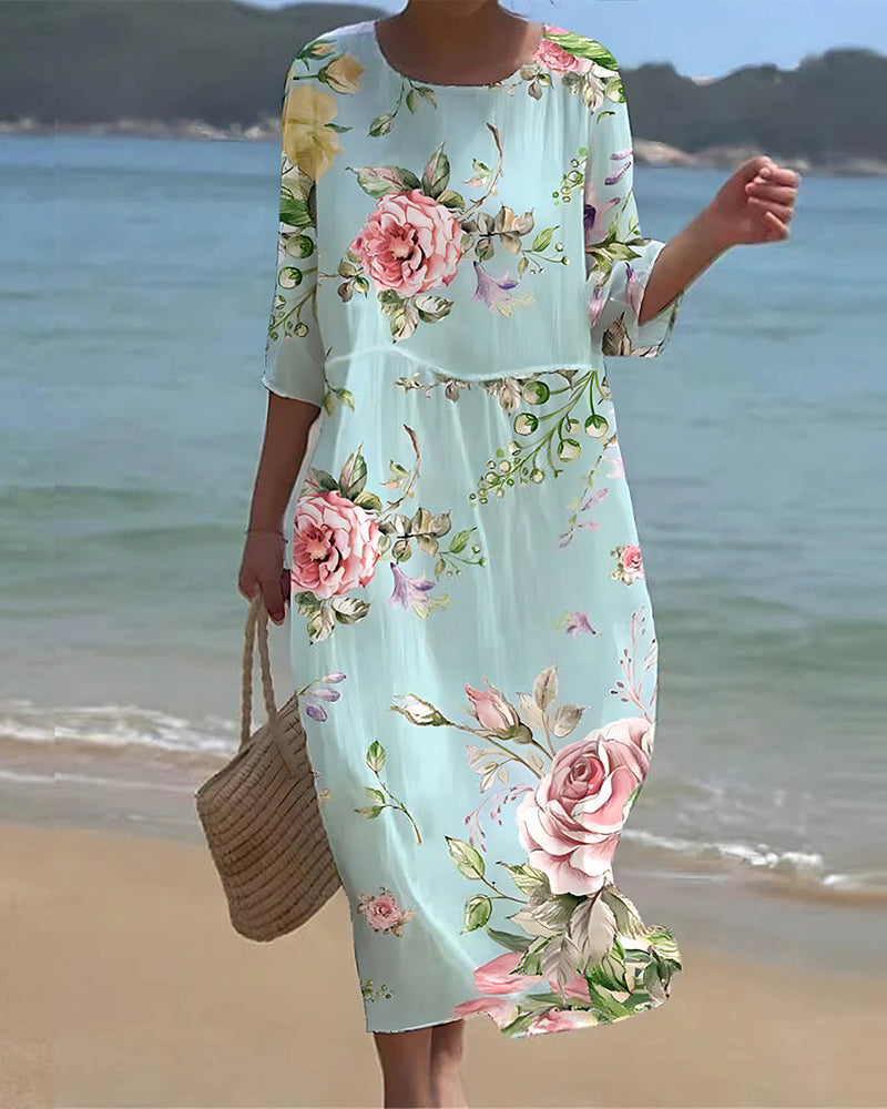 Margareta - Elegante vestido floral