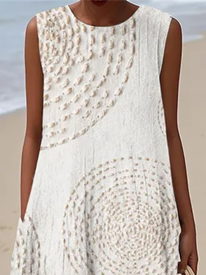 Oplena – Vestido Casual Sin Mangas