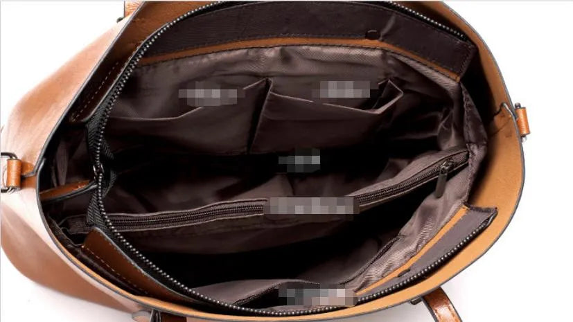 Nicole - Bolsa Cruzada de Cuero Vintage