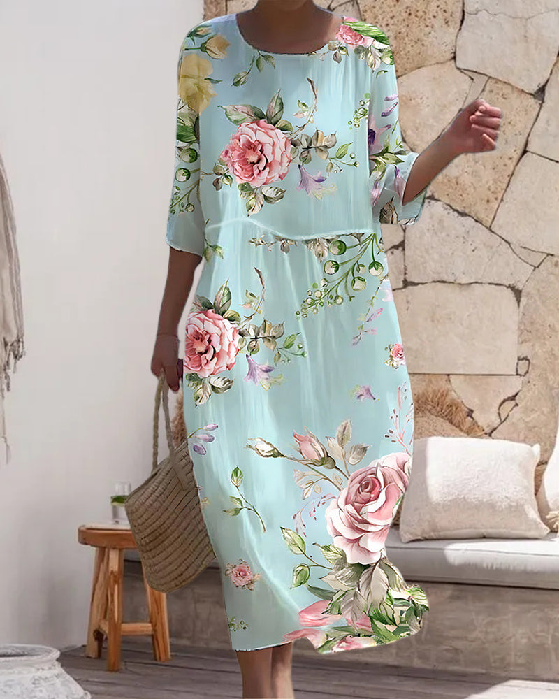 Margareta - Elegante vestido floral