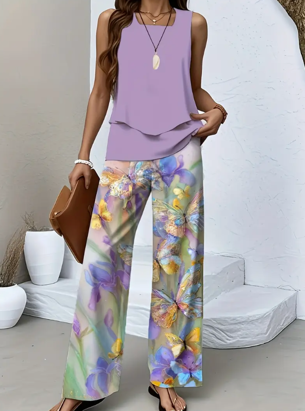 Belinda - Conjunto chic de dos piezas