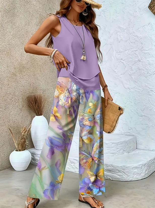 Belinda - Conjunto chic de dos piezas