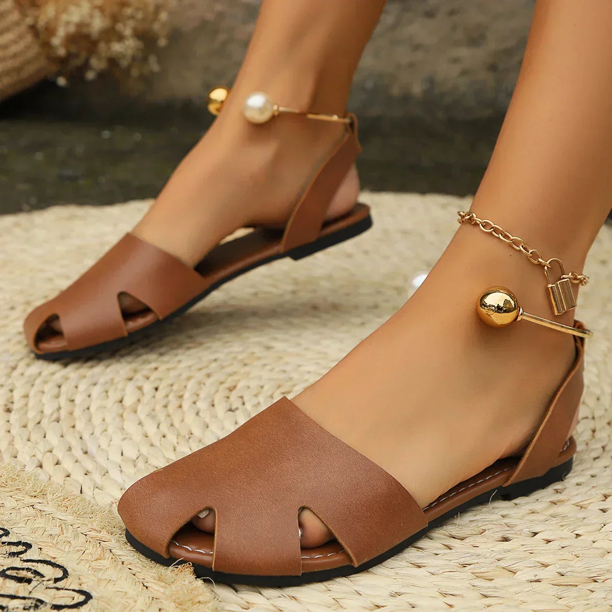 Brie - Zapatos de cuero con recortes