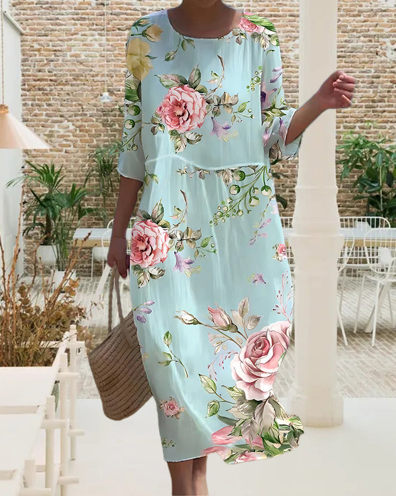 Margareta - Elegante vestido floral