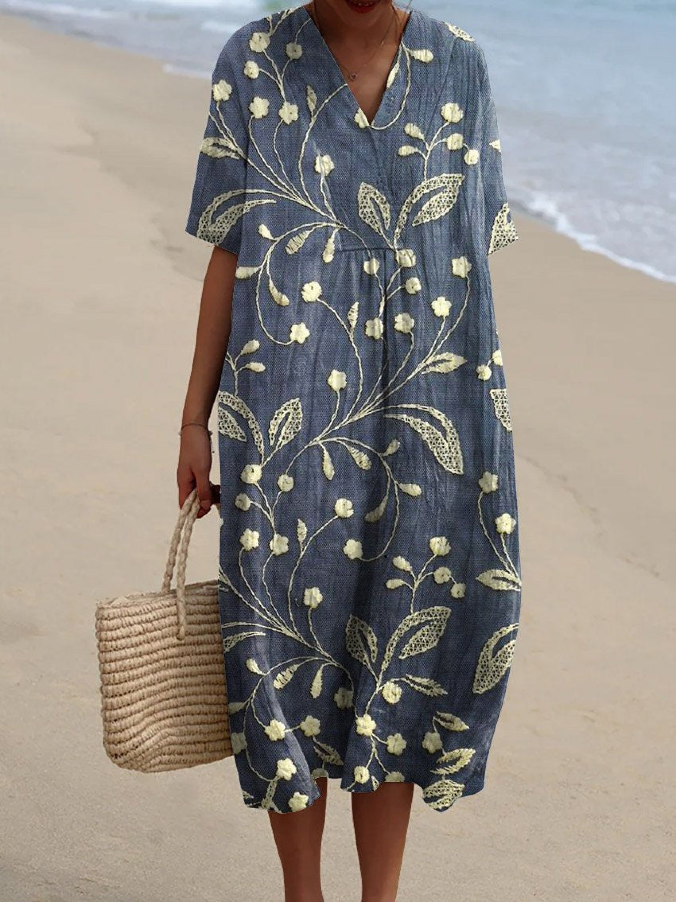 Lieke - Vestido Floral Vintage